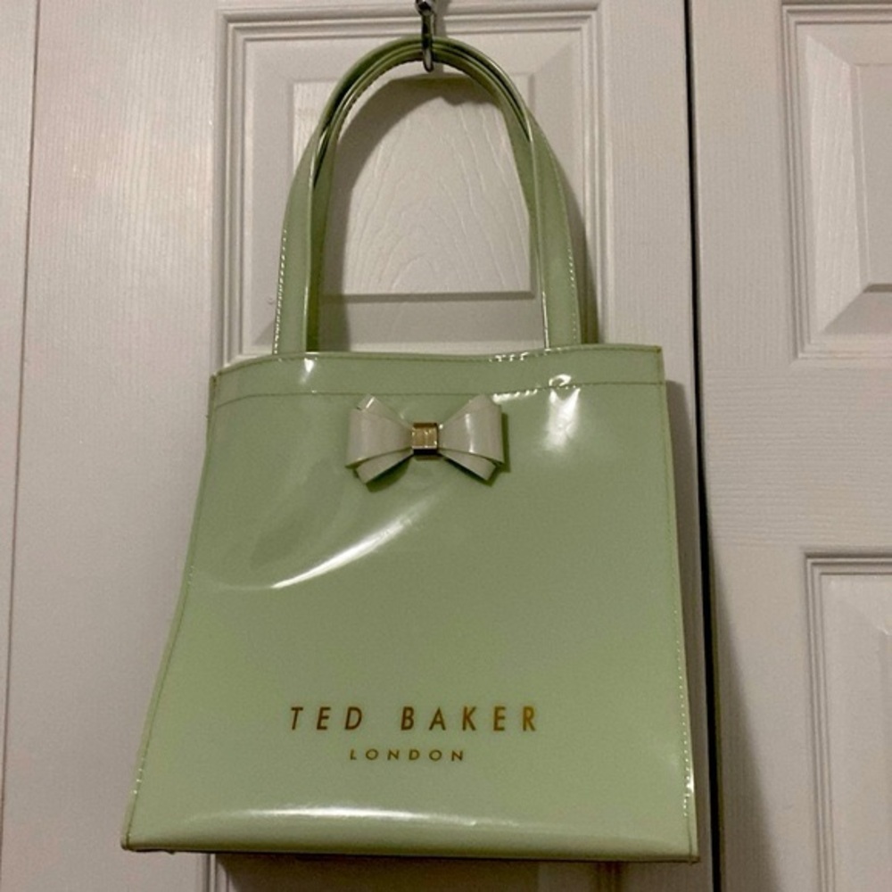 Pre  owned Ted Baker Aracon Mini Bow Icon Mint Green Small Tota Bag